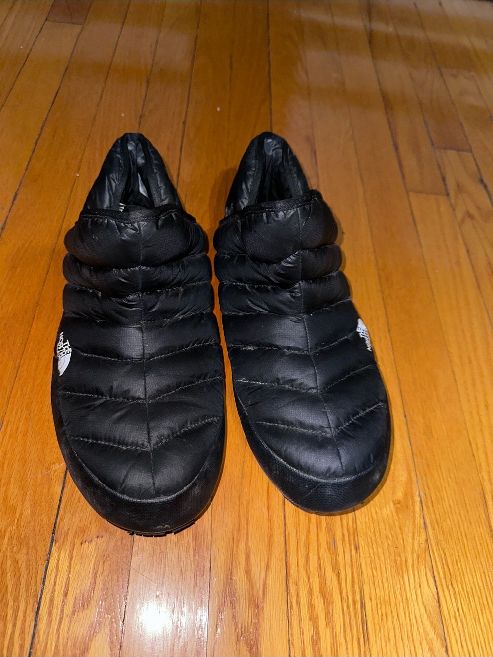 The North Face Black Quilted Slip-On Slippers
